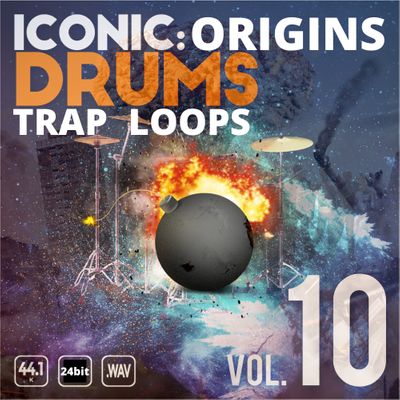 Download Sample pack Iconic Origins Trap Drums Loops Vol. 10