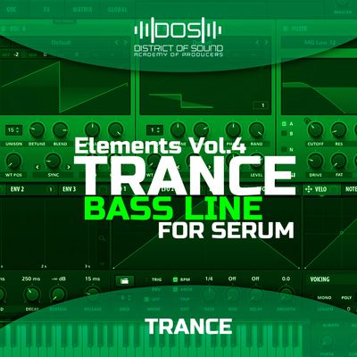 Download Sample pack Elements Trance Bass Lines For Serum Vol 4
