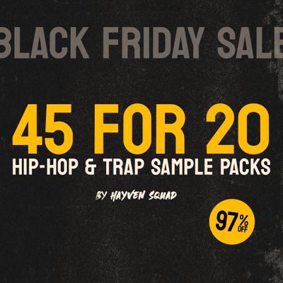 Download Sample pack 45 FOR 20 - Hip-Hop & Trap Bundle BF25