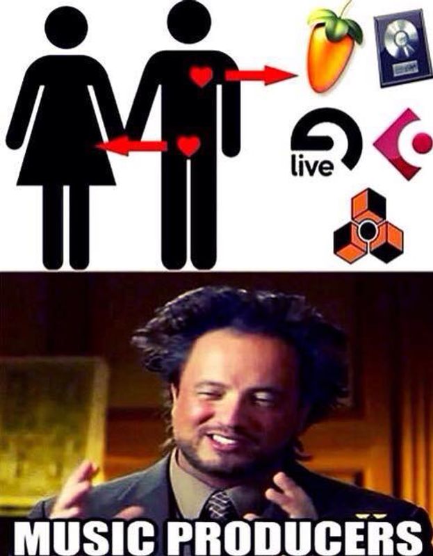 Music producer's thinking