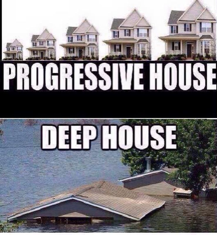 Progressive house vs deep house