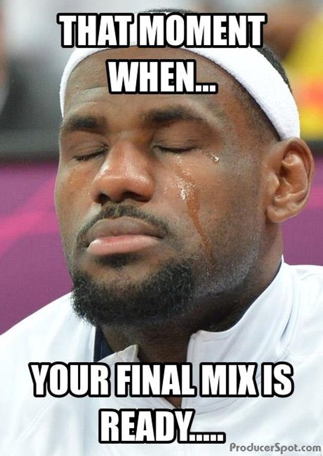 That Moment When Your Final Mix is Ready